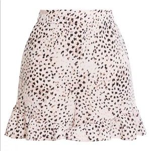 BCBGmaxazria Ruffles Animal Print Shorts